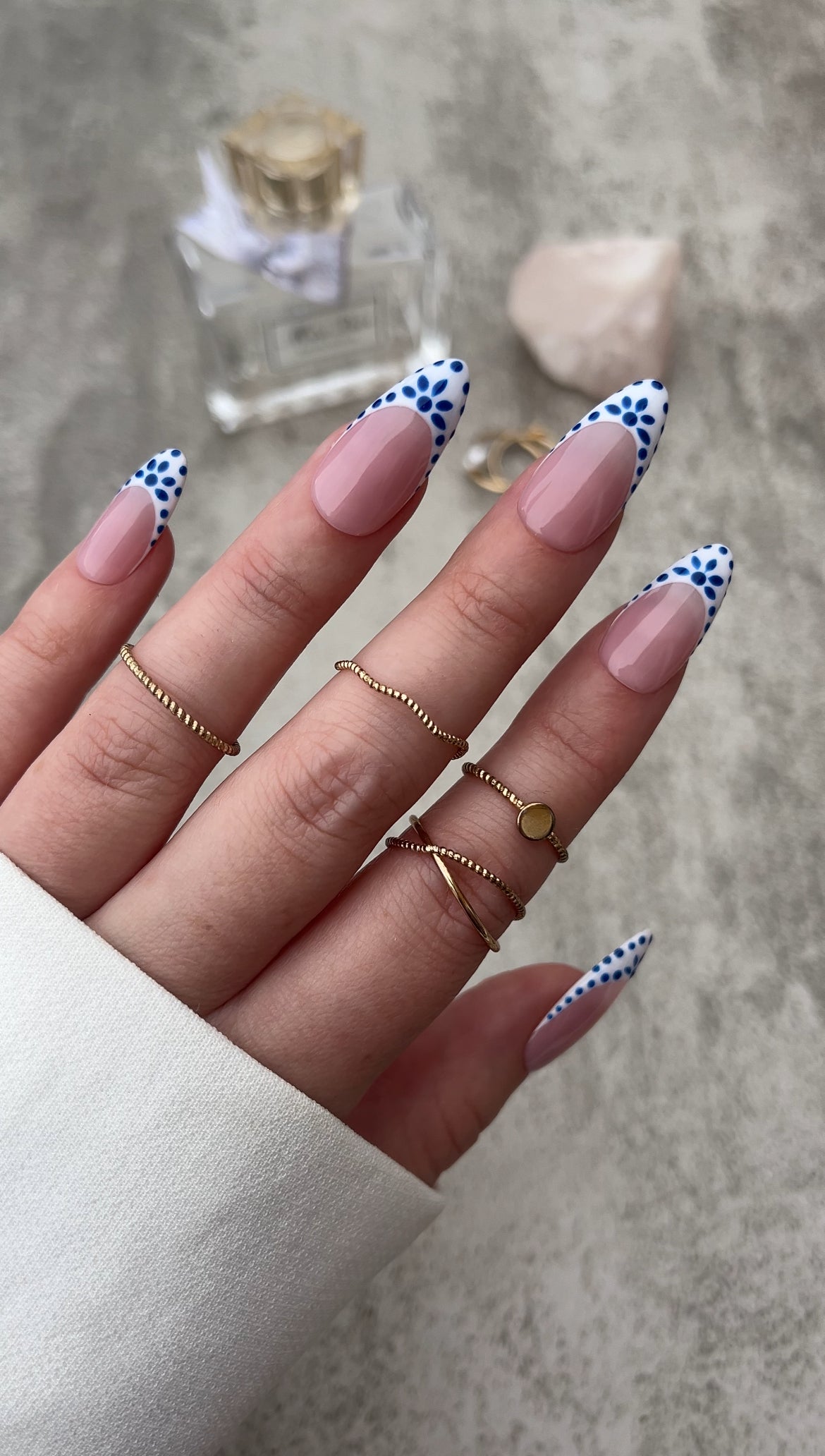 Santorini Press On Nails | Luxury Custom Press On Nails