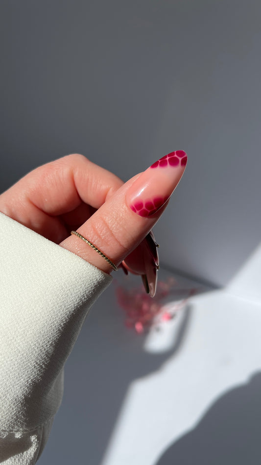 Burgundy Chic 3D Press On Nails | Luxury Custom Press on Nails